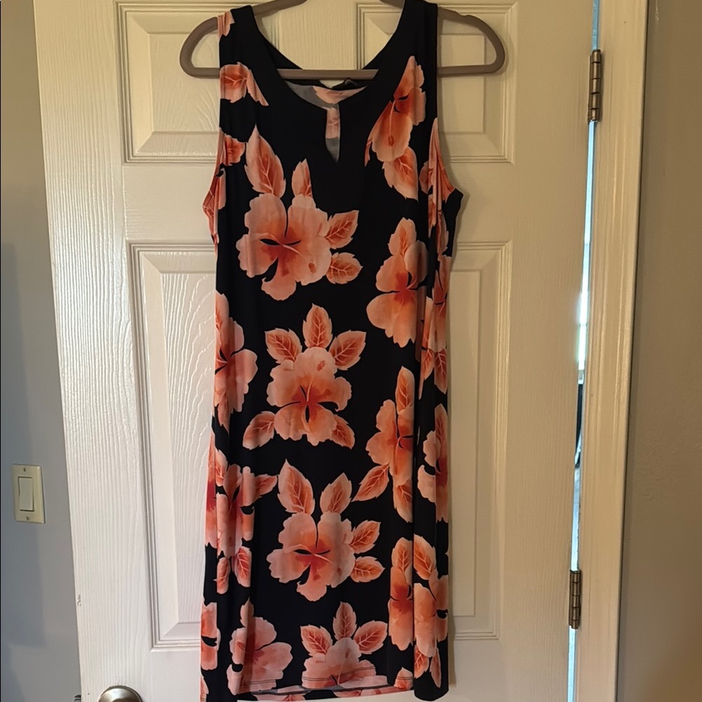 Tommy Bahama Orange and Pink Sleeveless Sundress